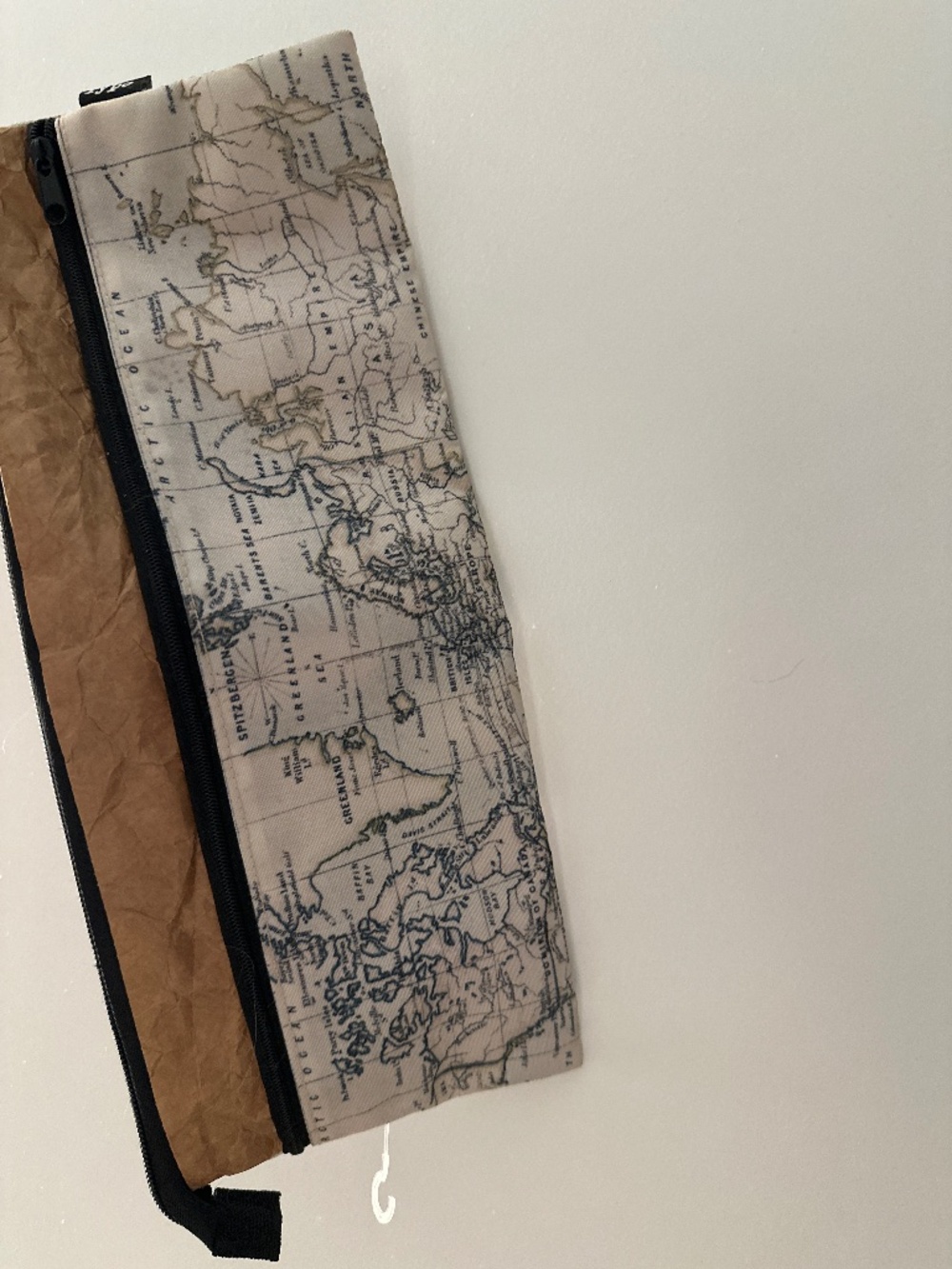Typo Long World Map Pencil Case Brand New